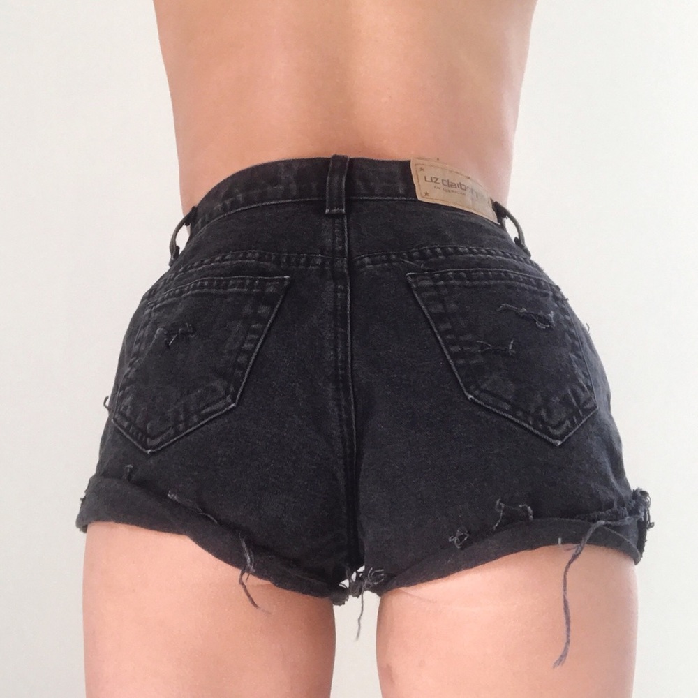 Vintage Liz Claiborne Distressed Denim Shorts